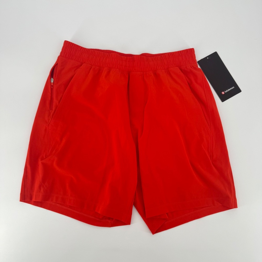 Lululemon Mens Pace Breaker Short 7 LL Cherry Ember Red LM7B80S Size M NWT